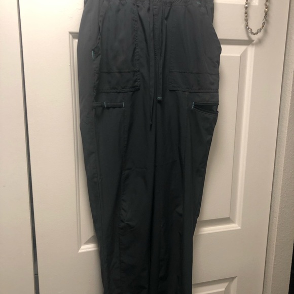 Scrub Star Womens Gray Thread Drawstring Cargo Medical Pockets Pants Size XS - Picture 15 of 15